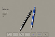 Pen Mockup, a Pens & Pencil Mockup by Pexelcorner (Thumbnail 1 of 9)