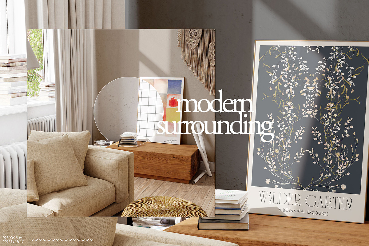 LENIS ROOM Natural Frame Mockup Set, a Household Mockup by Stykke Studio (Photo 38 of 58)