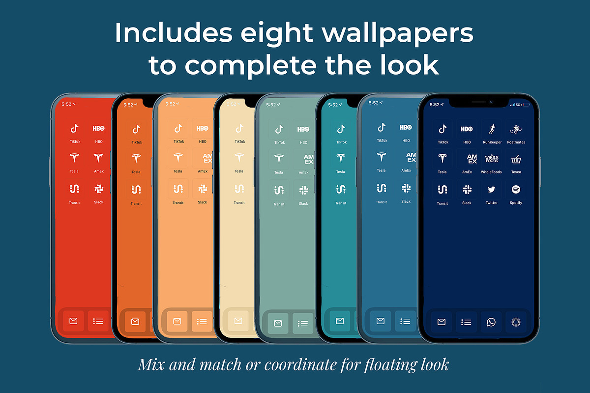 2,400 70's iOS 14 Icon Pack, an Icon by A Good Design Studio (Photo 3 of 5)