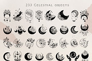 Moon flowers - celestial graphic kit, an Illustration by My Space Garden (Thumbnail 4 of 18)