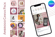 Ambrosio Instagram Canva Pack, a Social Media Template by Contento BH (Thumbnail 1 of 4)