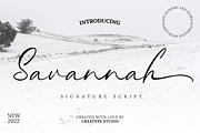 Savannah Signature Script, a Script Font by Creatype Studio (Thumbnail 1 of 9)