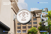 Store Sign Box Mockup, an Advertising Mockup by My Code Std (Thumbnail 1 of 6)