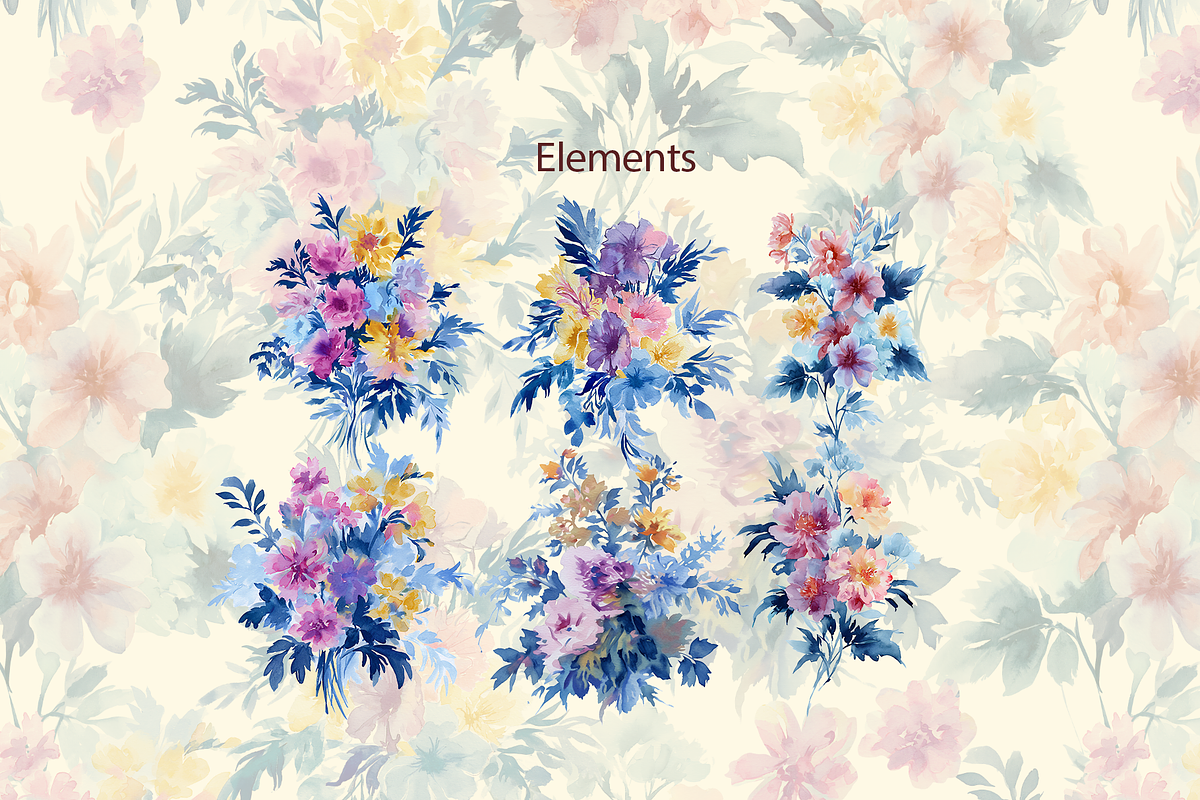 SPRING BLOOM, a Pattern Graphic by rumacorakstudio (Photo 2 of 6)