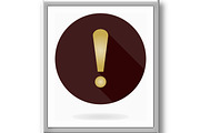 Modern Vector Exclamation Icon in, an Outline Icon by FineArtStudio (Thumbnail 2 of 3)