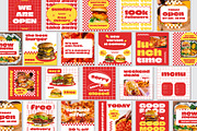Canva | Restaurant Instagram Kit, a Social Media Template by Jiwstudio (Thumbnail 2 of 14)