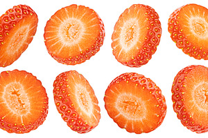 Strawberry slices collection, a Food & Drink Photo by Max Lashcheuski