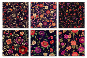 Purple Floral Embroidery Fabric, a Texture Graphic by Dream Creation (Thumbnail 5 of 6)