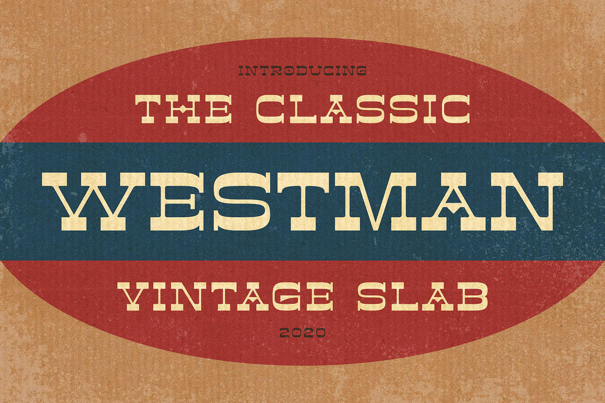 Sale! Westman - Classic Vintage Slab, a Slab Serif Font by Almarkhatype (Photo 1 of 10)