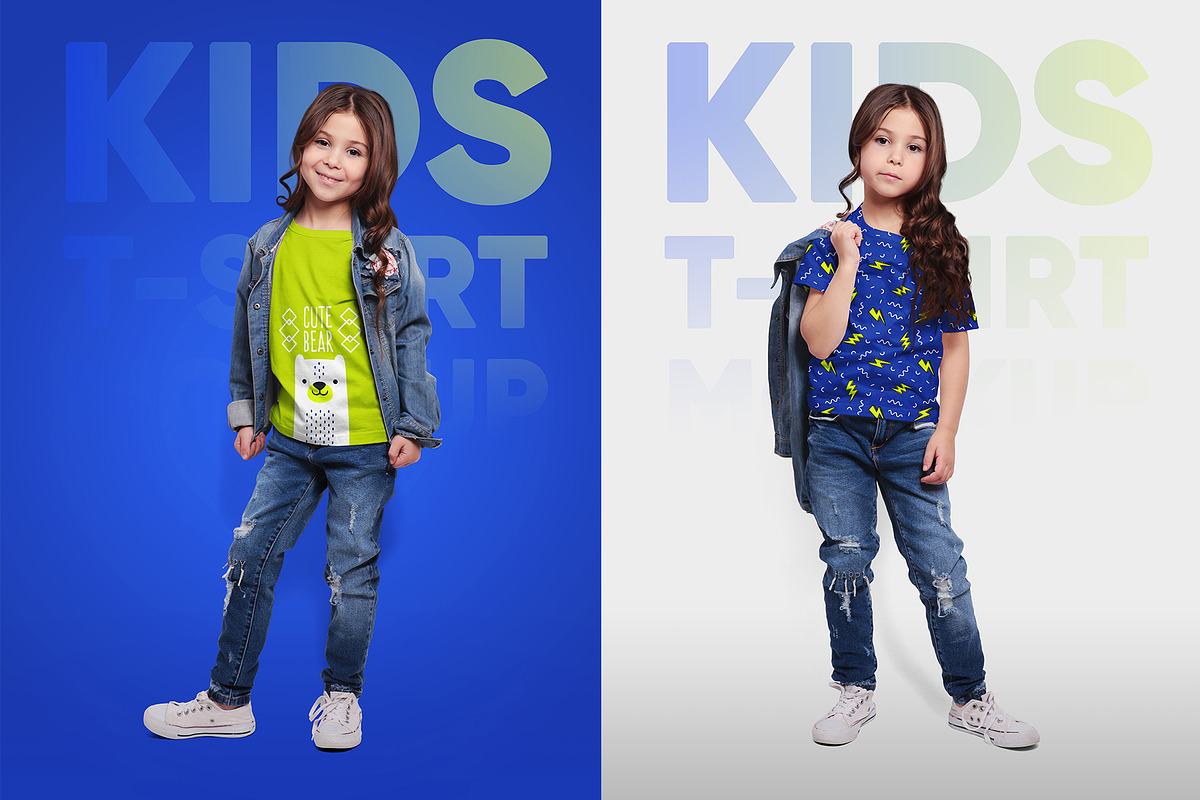 Kids Girl T-Shirt PSD Mockups Vol1.2, a Shirt Mockup by Hi, Mock-Up! (Photo 9 of 12)