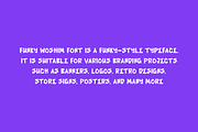 Funky Woshim - Retro Font, a Handwritten Font by QR Design Studio (Thumbnail 5 of 7)