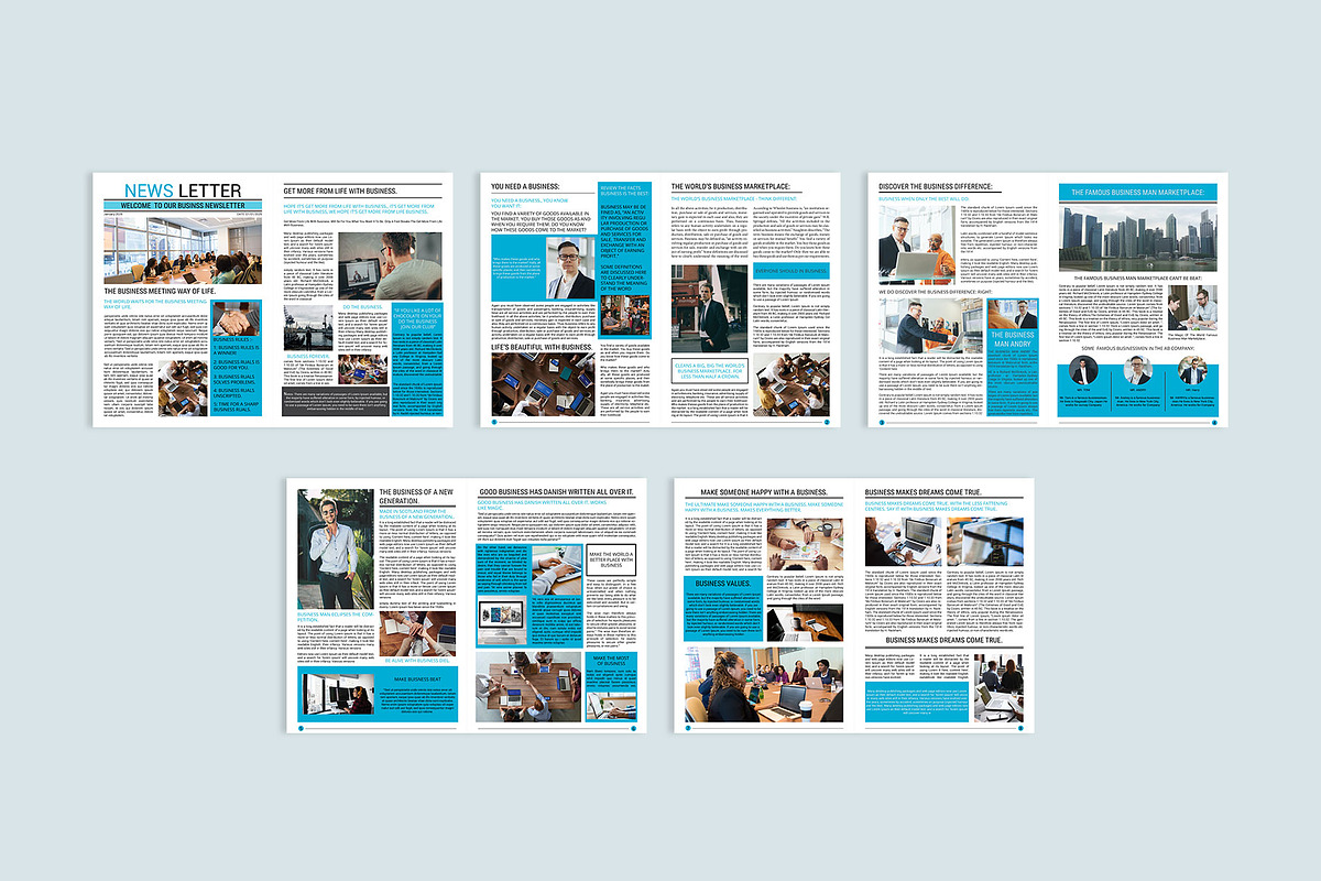 Newspaper Design Bundle - 6 in One, a Brochure Template by ROJI CREATOR (Photo 7 of 13)