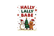 Gingerbread & Snowman Holiday Crew, an Object Graphic by Designs_River (Thumbnail 4 of 12)