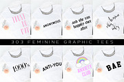 Big Bundle-Feminine Graphic Tees, a Background Graphic by iloladesign (Thumbnail 1 of 36)