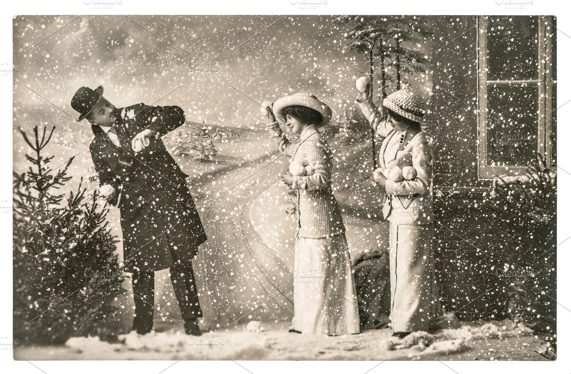 Vintage christmas holidays, a Holiday Photo by LiliGraphie