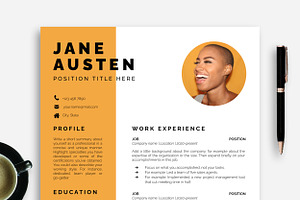 Creative Resume Template With Photo