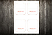 Wedding Place Card Template, a Stationery Template by retrographix (Thumbnail 2 of 2)