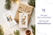 Elegant Holiday Gift Tag Mock up, a Mockup by Mie Mockup Studio (Thumbnail 6 of 7)