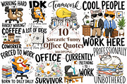 Sarcastic Funny Office Quotes Bundle, a Seasonal Illustration by OK Design (Thumbnail 1 of 6)