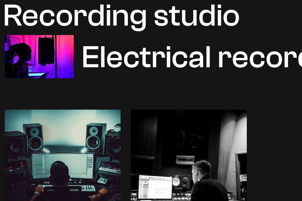 Studio website, a Landing Page Template by danielsantinhos (Photo 2 of 7)
