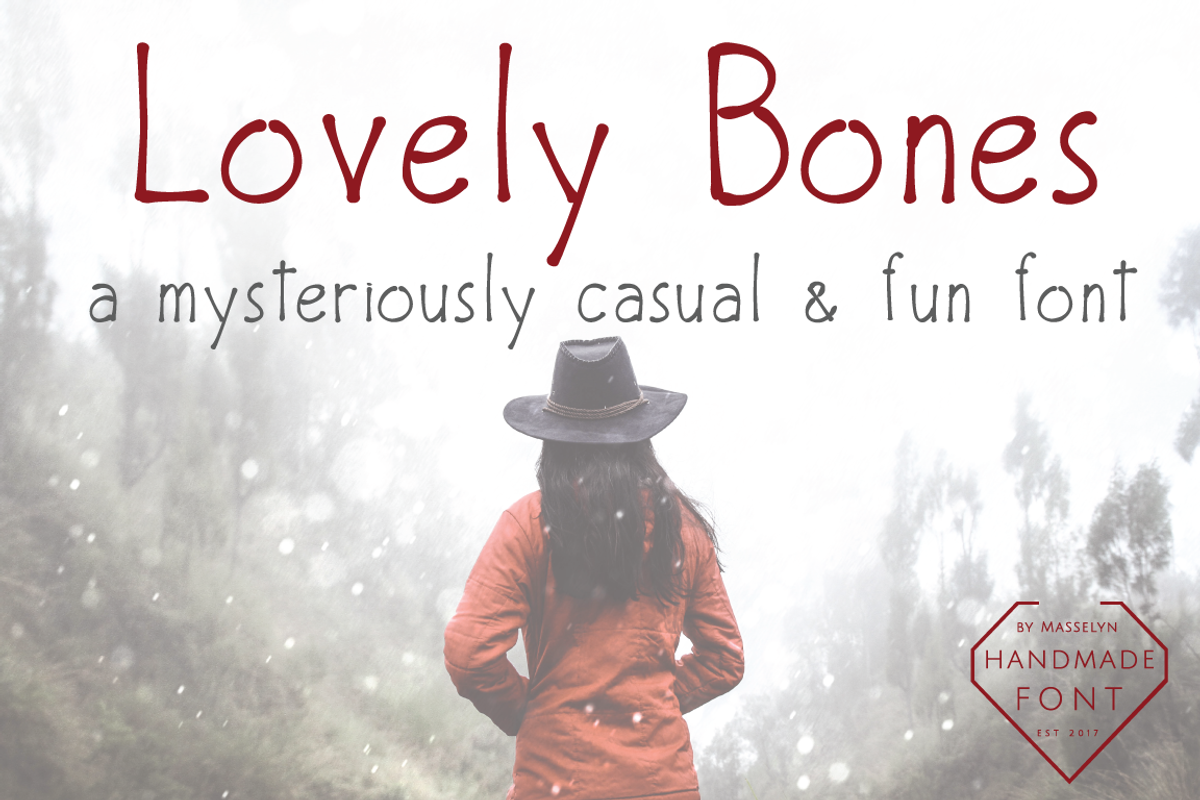 Lovely Bones // Multi Weight Font, a Sans Serif Font by by Masselyn (Photo 1 of 5)