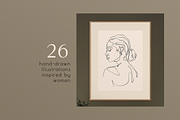 SHE - One line art women set, a Person Illustration by Anna.Klets (Thumbnail 2 of 10)