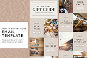 Father's Day Gift Guide Email Canva, an Email Template by KikiBunnyCreative (Thumbnail 1 of 7)