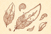 20 henna design vector elements, an Object Graphic by Art of Sun (Thumbnail 3 of 4)
