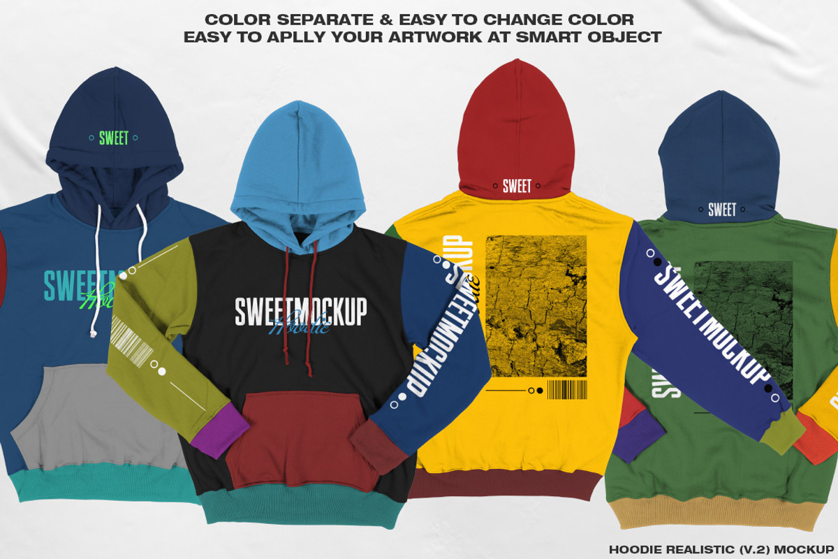 HOODIE REALISTIC (V.2) MOCKUP, a Hoody Mockup by DaldSgh (Photo 8 of 12)