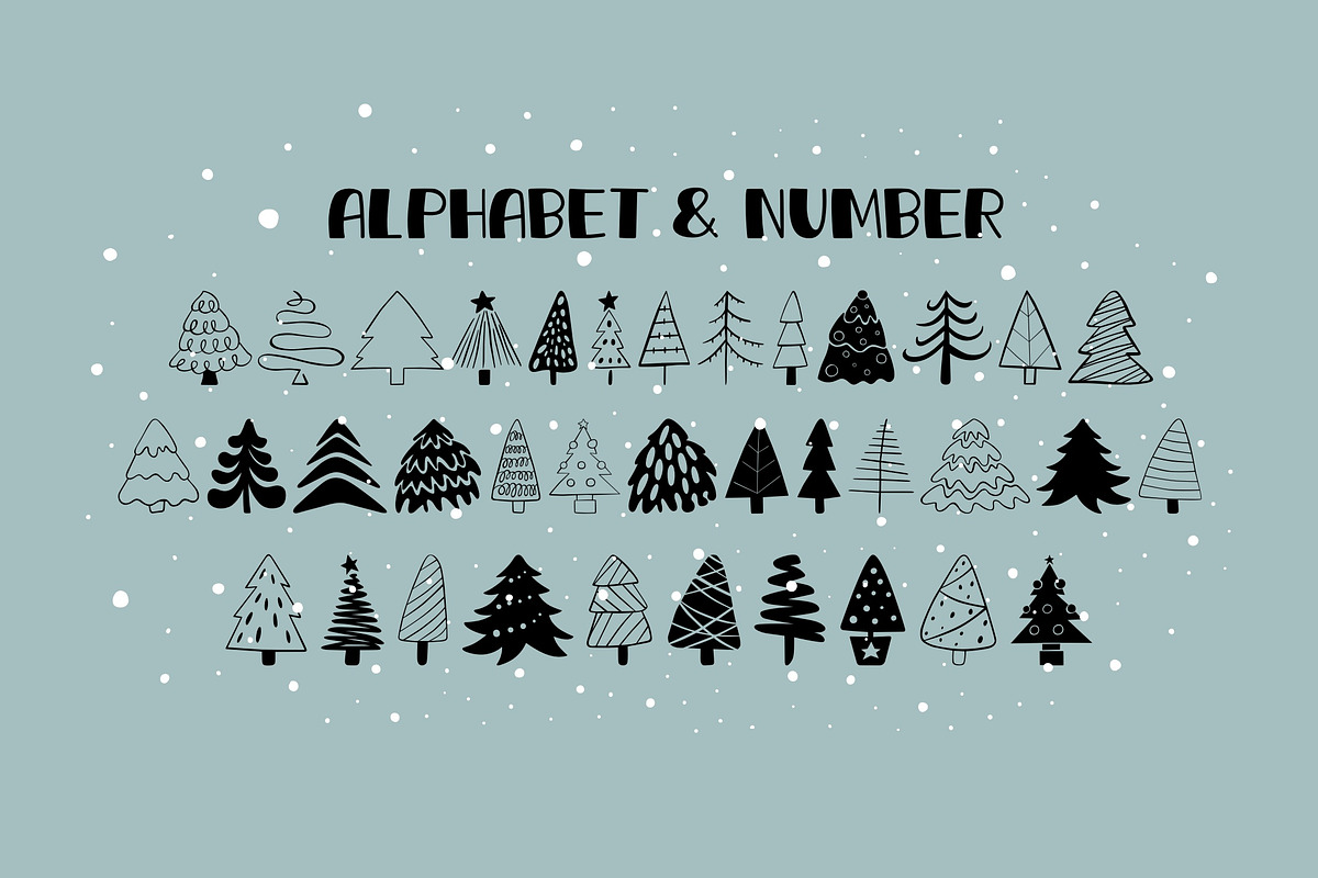 Pine OTF Dingbats Font, a Symbol Font by DREAMs Soul G. (Photo 2 of 4)