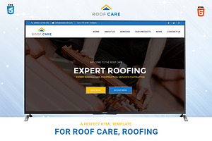RoofCare HTML Template For Roofing 