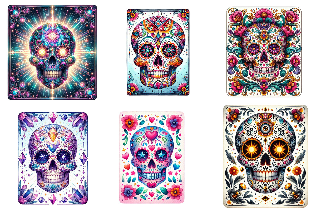 Sugar Skull Tarot Card, Funny Mom, a Graphic by CitraGraphics (Photo 3 of 5)