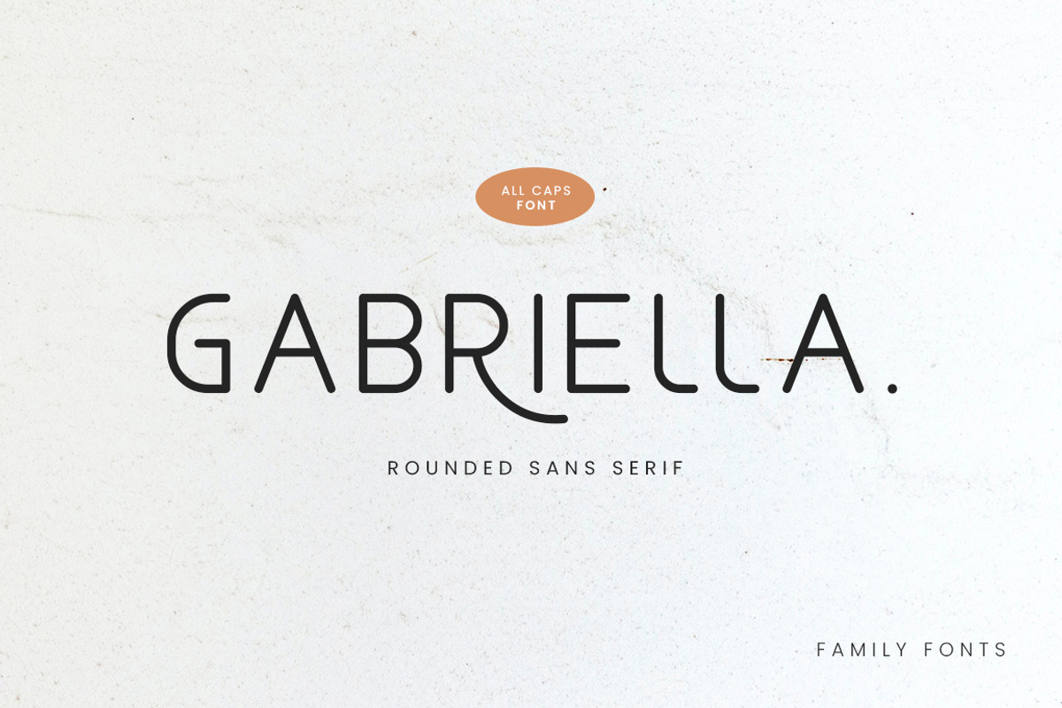 Gabriella - Modern Sans Serif, a Sans Serif Font by Bluestype Studio (Photo 1 of 8)