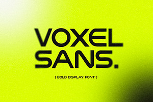 Voxel Sans - Bold Display Font
