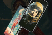 Retro Futuristic Posters, a Decorative Illustration by Fox's Monday (Thumbnail 5 of 7)