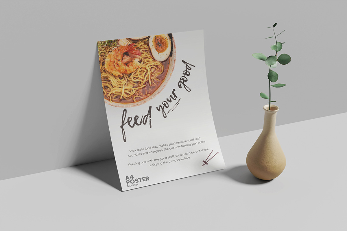 A4 Poster Mockup, a Print Template by Indah (Photo 4 of 7)