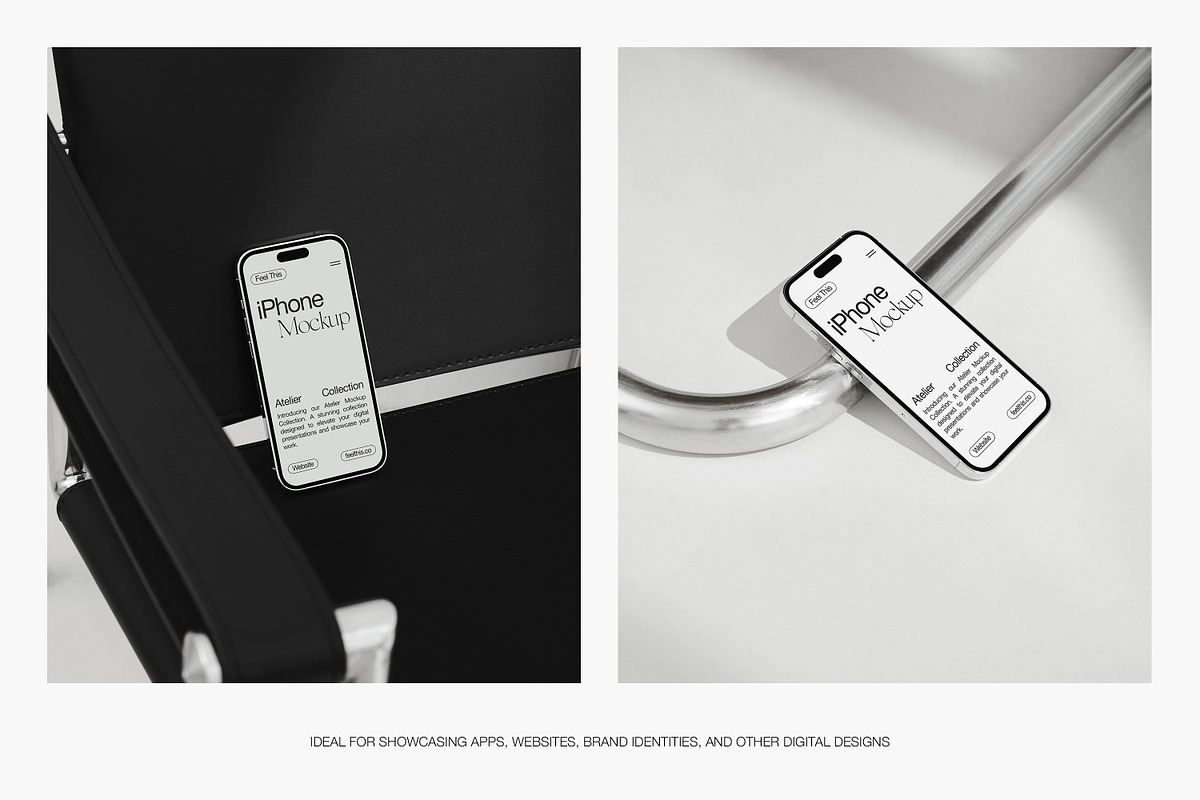 iPhone 14 Pro Mockups, an iPhone Mockup by Feel This (Photo 3 of 7)