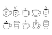 Hand Drawn Coffee Cups, a Graphic by PixMarket (Thumbnail 2 of 3)