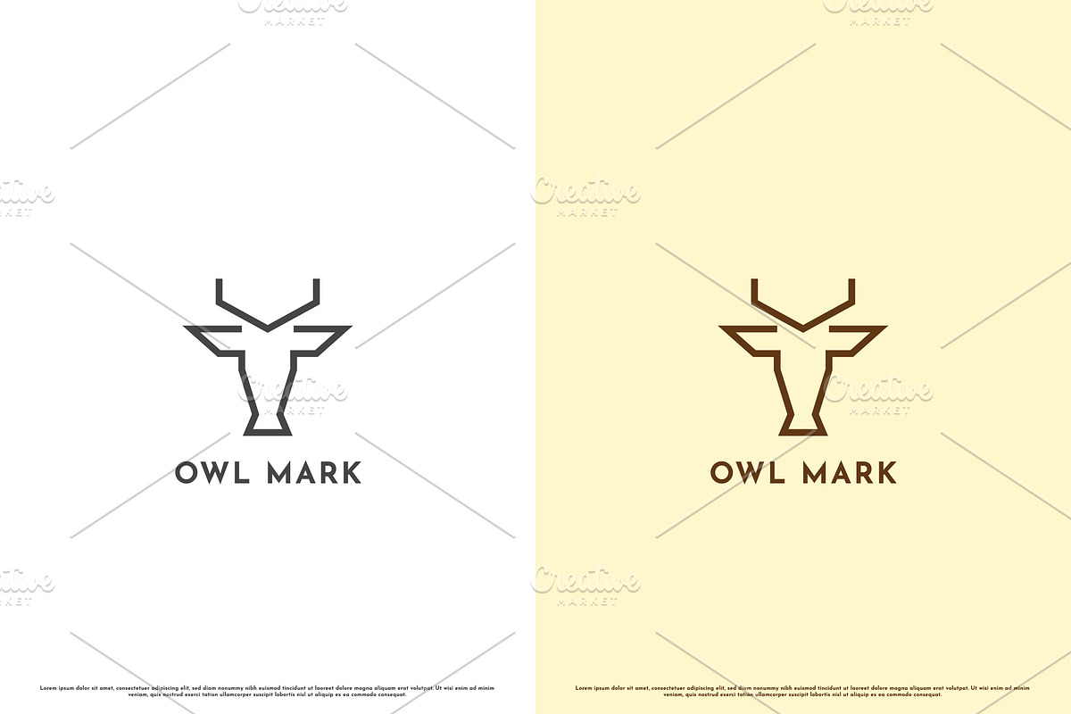Owl Mark Logo Design Illustration, a Branding & Logo Template by Morvana Crew
