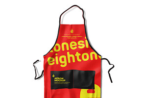 Apron Mock-Up PSD Template