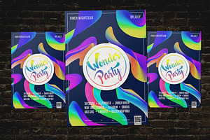 Wonder Party Flyer