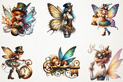 Steampunk Fairy Clipart PNG, an Illustration by RobertsArt (Thumbnail 2 of 4)