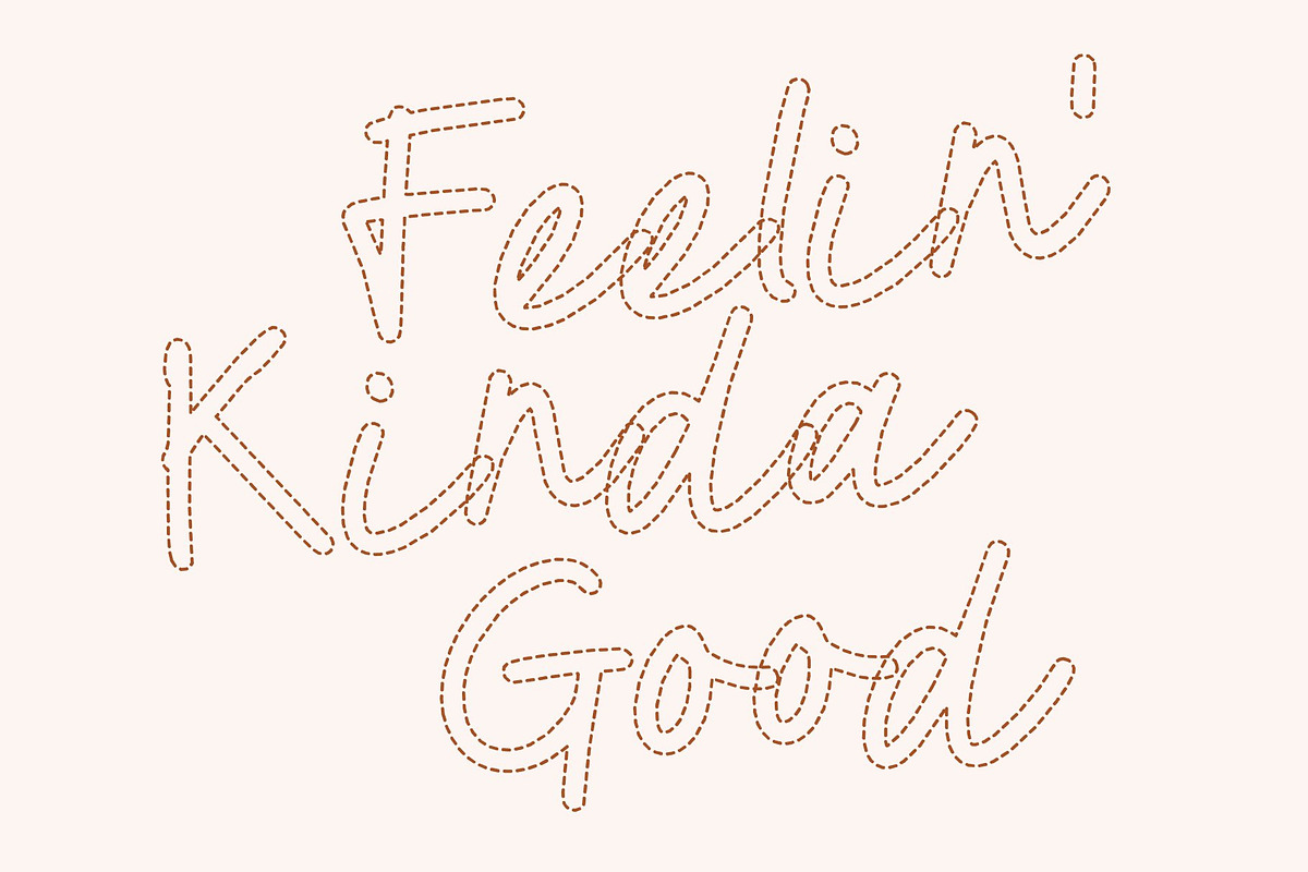 CS Boya Dashed, a Script Font by Craft Supply Co. (Photo 6 of 8)
