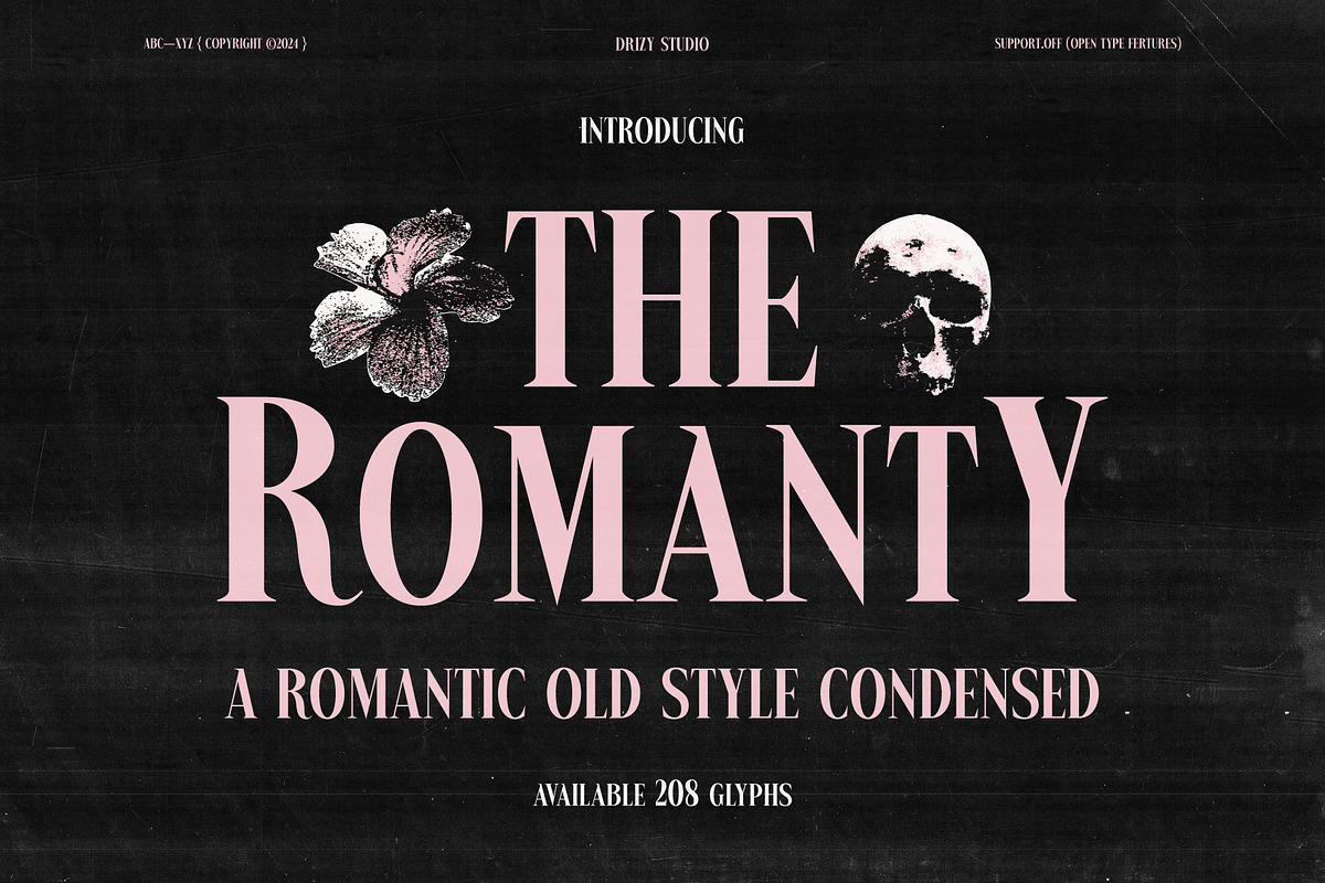 The Romanty – Romantic Old Style, a Serif Font by Drizy (Photo 1 of 10)