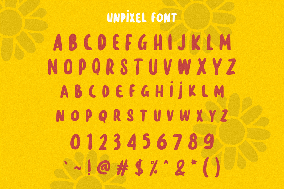 Unpixel Playful Handwritten Font preview 4