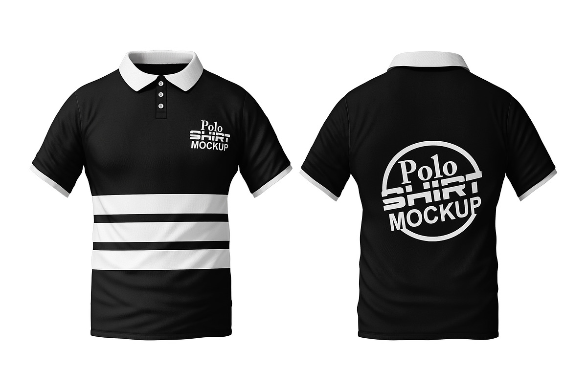 Polo T-Shirt Mockup, a Shirt Mockup by mockupbuys (Photo 4 of 8)