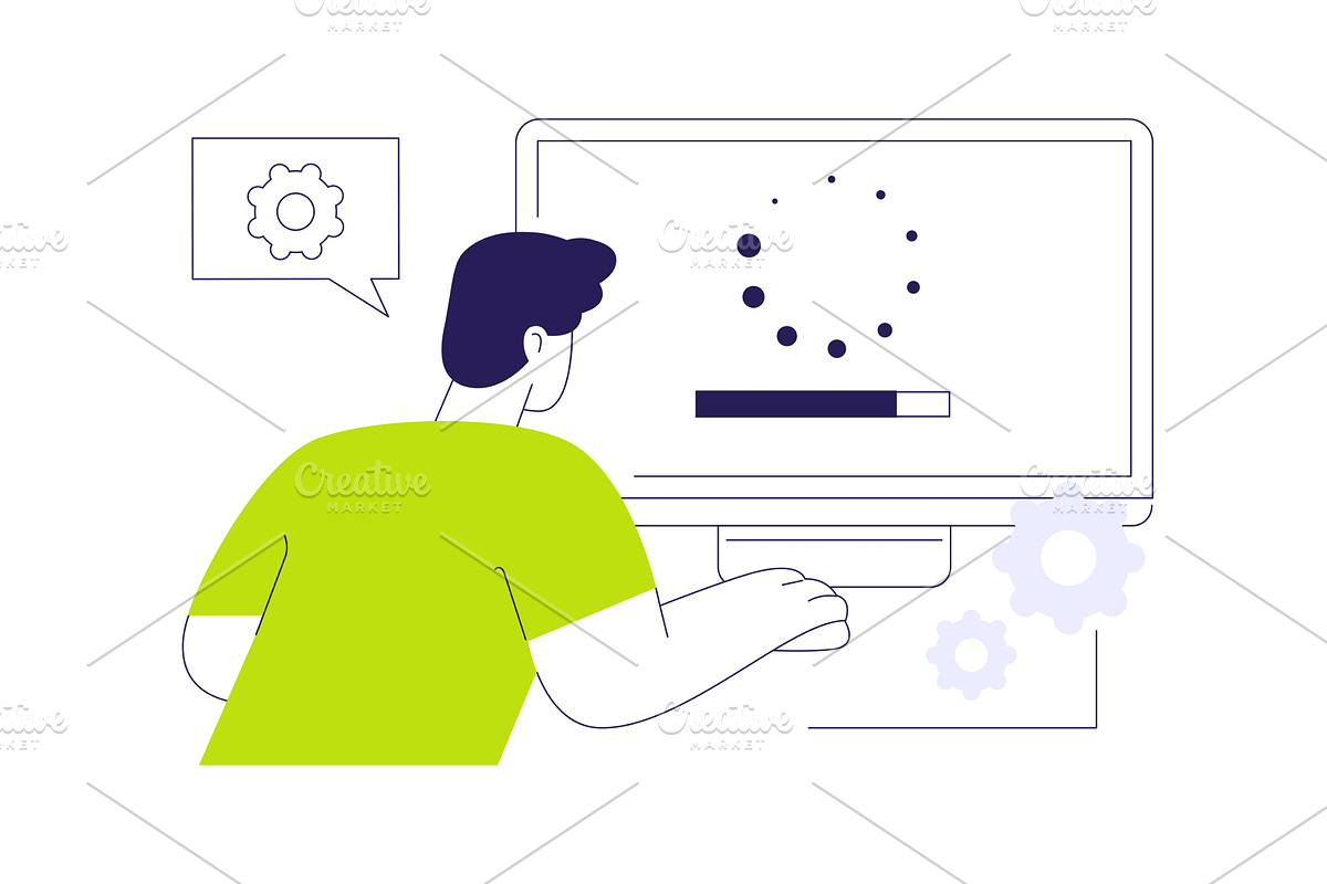 Download software abstract concept, a Technology Illustration by Visual Generation