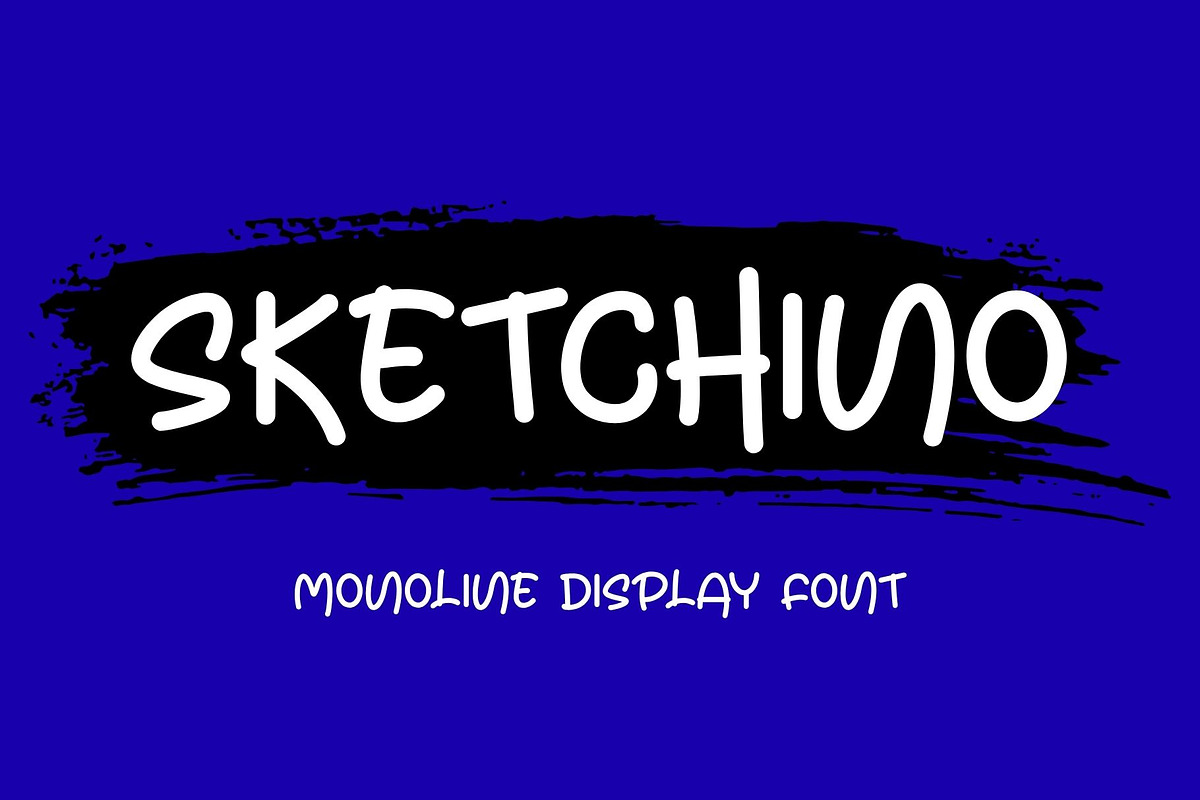 Sketchino, a Handwritten Font by Letterafa Studio (Photo 1 of 7)