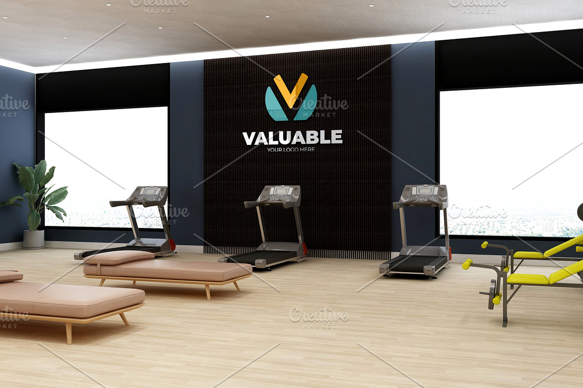 Gym Wall Logo Mockup PSD, a Product Mockup by Ayy (Photo 24 of 24)