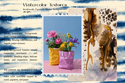 Colorful Watercolor Textures 20 JPG, a Background Graphic by DreamoraArt (Thumbnail 3 of 7)
